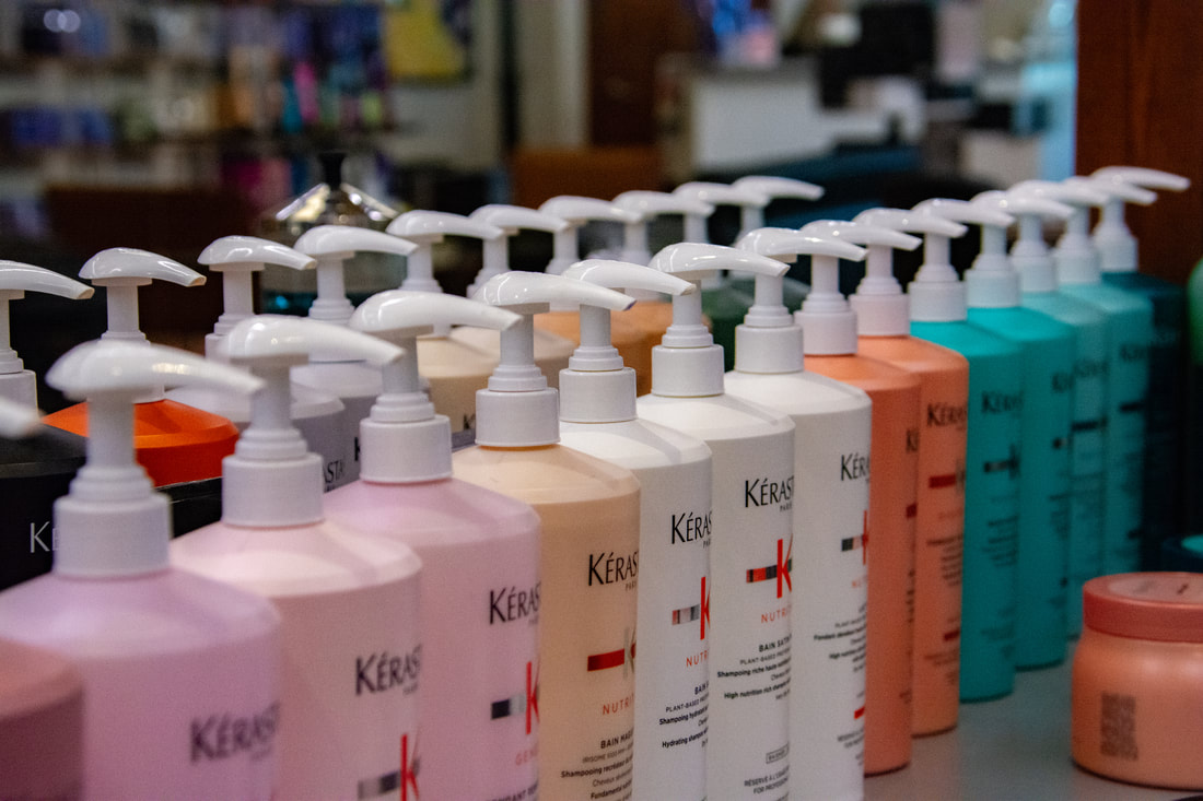 Kérastase hair products at Front Room Hair Studio in Houston