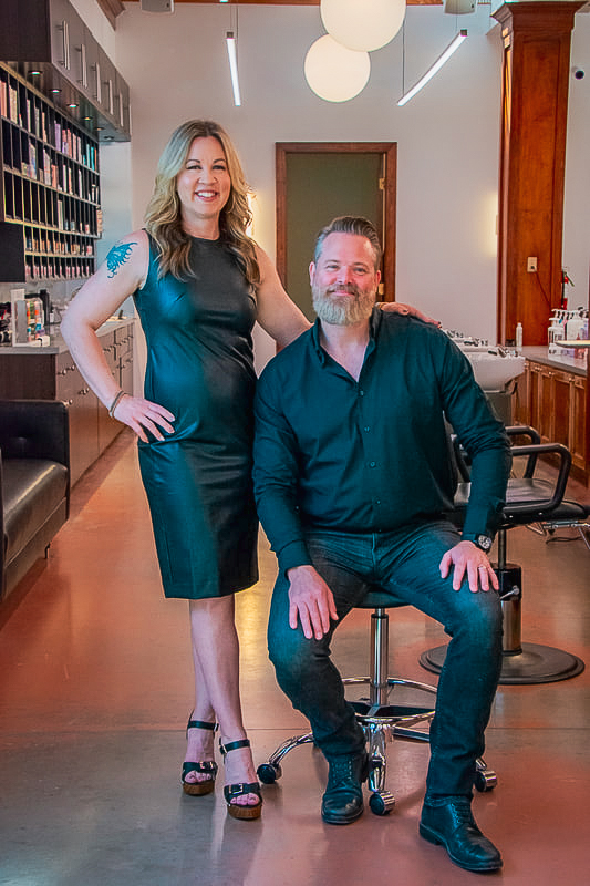 Front Room Hair Studio stylists at our Houston Heights salon