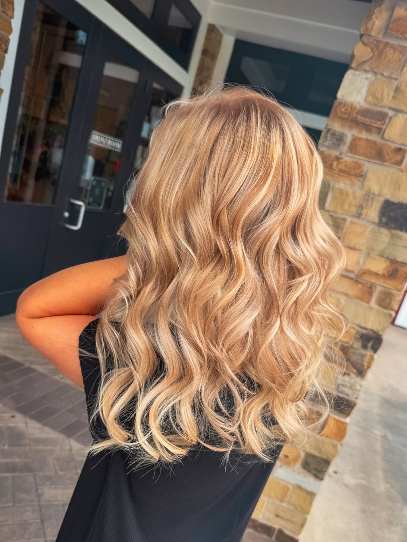 Lived-in balayage in Houston Heights at Front Room Hair Studio