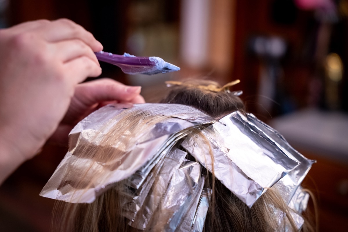 Finished haircut and style at Front Room Hair Studio in Houston